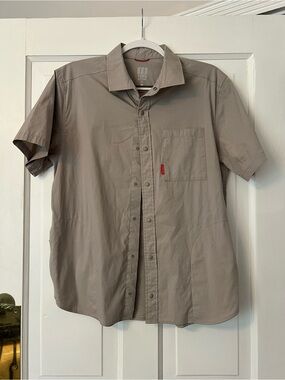 Topo designs tech shirt men M grey